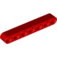 Technic 7M Beam - Bright Red