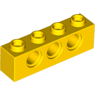 Technic Brick 1X4, Minuscule4,9 - Bright Yellow