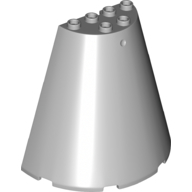 Cone, Half 8X4X6 - Medium Stone Grey