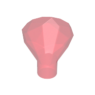 Diamond With Stick - Transparent Red