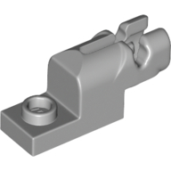 Plate 1X2 W/Shooter - Medium Stone Grey