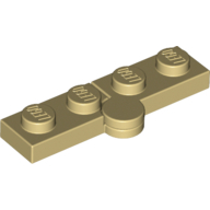 Hinge Plate 1X2 - Brick Yellow