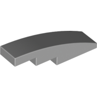 Brick With Bow 1X4 - Medium Stone Grey