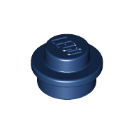 Plate 1X1 Round - Earth Blue