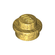 Plate 1X1 Round - Warm Gold