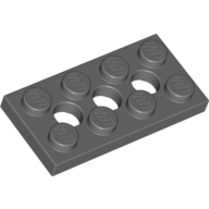 Plate 2X4, 3XMinuscule4.9 - Dark Stone Grey