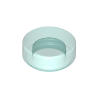 Flat Tile 1X1, Round - Transparent Light Blue