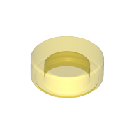 Flat Tile 1X1, Round - Transparent Yellow
