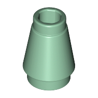 Nose Cone Small 1X1 - Sand Green