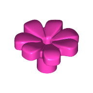 Flower, W/ 3.2 Shaft, 1.5 Hole, No. 1 - Bright Purple