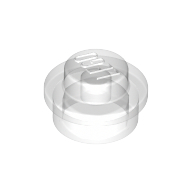 Plate 1X1 Round - Transparent