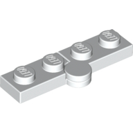 Hinge Plate 1X2 - White