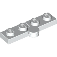 Hinge Plate 1X2 - White