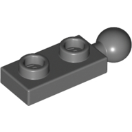 Plate 1X2 W/5.9 Ball End - Dark Stone Grey