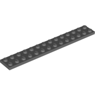 Plate 2X14 - Dark Stone Grey
