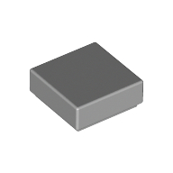 Flat Tile 1X1 - Medium Stone Grey