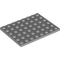 Plate 6X8 - Medium Stone Grey