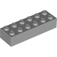 Brick 2X6 - Medium Stone Grey