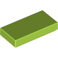 Flat Tile 1X2 - Bright Yellowish Green