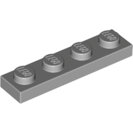 Plate 1X4 - Medium Stone Grey