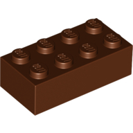 Brick 2X4 - Reddish Brown