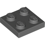 Plate 2X2 - Dark Stone Grey