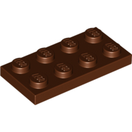 Plate 2X4 - Reddish Brown
