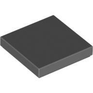 Flat Tile 2X2 - Dark Stone Grey