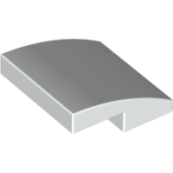 Plate W. Bow  2X2X2/3 - White