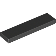 Flat Tile 1X4 - Black