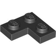 Corner Plate 1X2X2 - Black