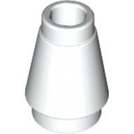 Nose Cone Small 1X1 - White