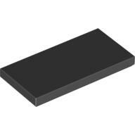 Flat Tile 2X4 - Black