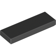Flat Tile 1X3 - Black
