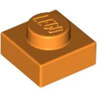 Plate 1X1 - Bright Orange