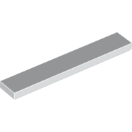 Flat Tile 1X6 - White