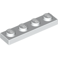 Plate 1X4 - White