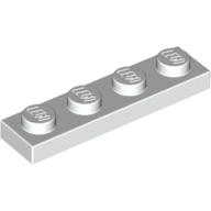 Plate 1X4 - White