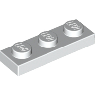 Plate 1X3 - White