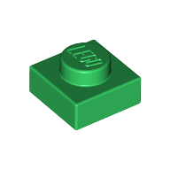 Plate 1X1 - Dark Green