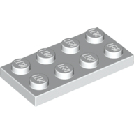 Plate 2X4 - White