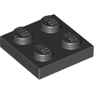 Plate 2X2 - Black