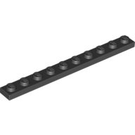 Plate 1X10 - Black