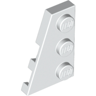Left Plate 2X3 W/Angle - White
