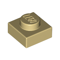 Plate 1X1 - Brick Yellow