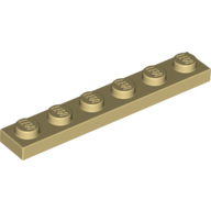 Plate 1X6 - Brick Yellow