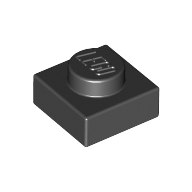 Plate 1X1 - Black