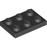 Plate 2X3 - Black