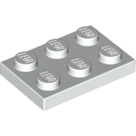 Plate 2X3 - White