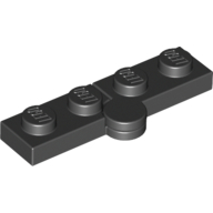 Hinge Plate 1X2 - Black